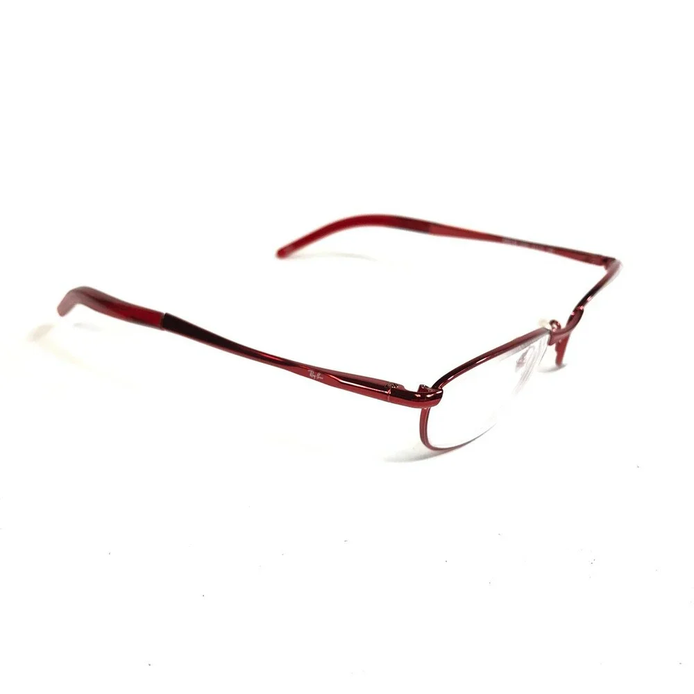 Ray-Ban Petite Eyeglasses Frames RB6109 2539 Red Oval Full Wire Rim 51-17-140